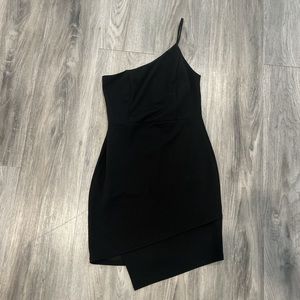 One shoulder mini dress